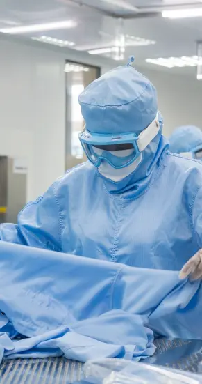 Vêtements pour salles blanches