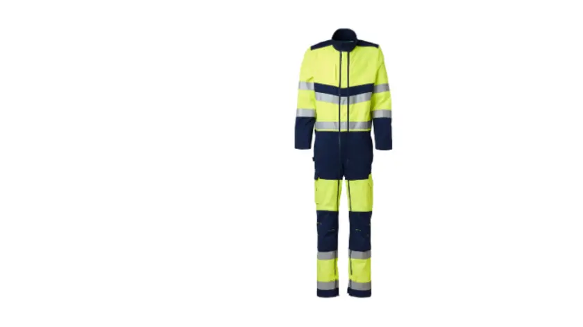 Combinaison de travail Haute Visibilité ProShine fluo - face - Classe 3