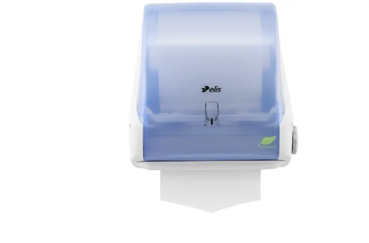 Distributeur papier manuel bleu