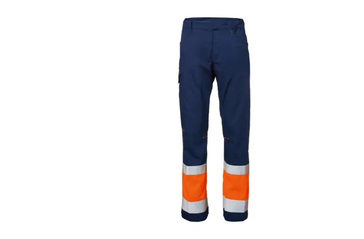 PROVISIBLE_Pantalon_bleu marine_orange_face
